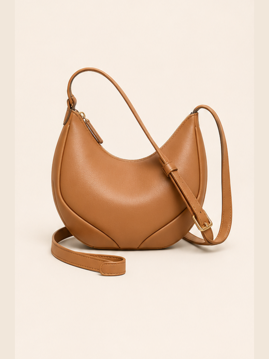 Tan Sculpted Sling at The Closet India, Kurukshetra