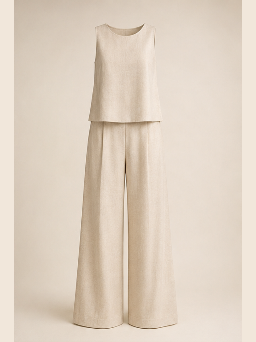 Champagne Linen Co-ord at The Closet India, Kurukshetra